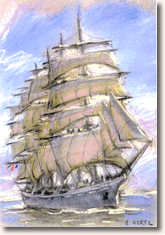 Peinture de Michel HERTZ, peintre officiel de la Marine